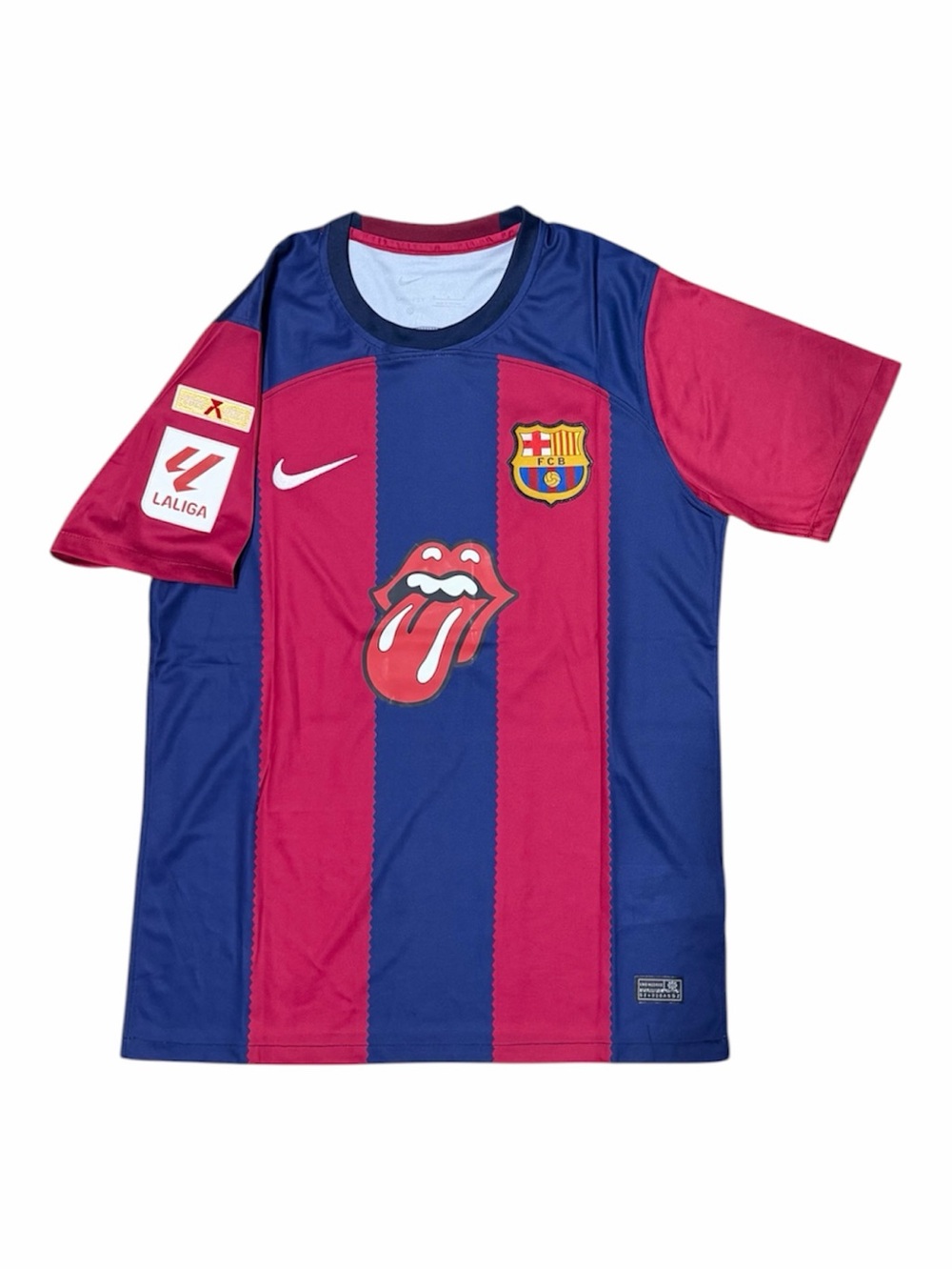2023/24 fc barcelona home kit. Rolling stone special soccer football jersey